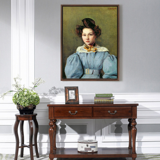 Jean Baptiste Camille Corot,Marie Louise Sennegon,large wall art,framed wall art,canvas wall art,large canvas,M6126