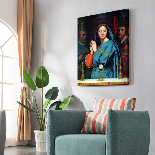 Jean Auguste Dominique Ingres,Madonna with Chalice, 1841,large wall art,framed wall art,canvas wall art,large canvas,M6117