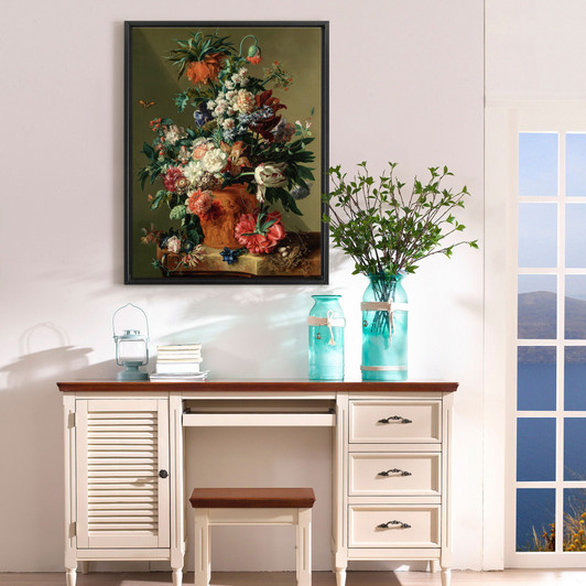 Jan van Huysum,The Vase of Flowers, 1722,large wall art,framed wall art,canvas wall art,large canvas,M6111
