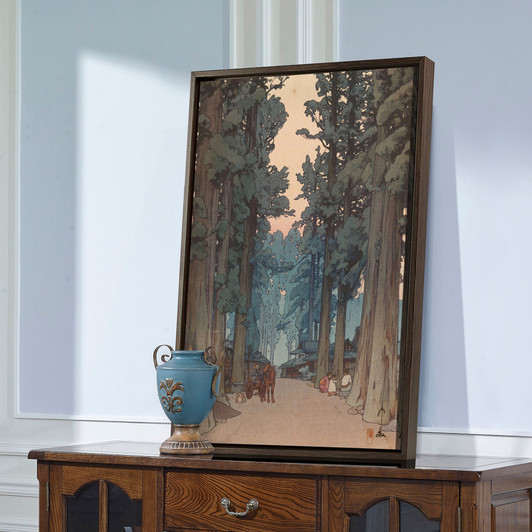 Yoshida Hiroshi,Cryptomeria Avenue,Japanese Painting,Large Wall Art,Framed Wall Art,Canvas Wall Art,Large Canvas,M2942