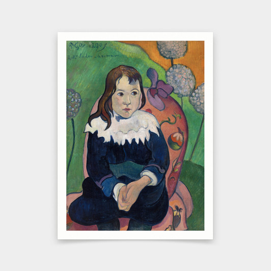 Paul Gauguin,Mr Loulou,girl portrait,art prints,Vintage art,canvas wall art,famous art prints,V6542