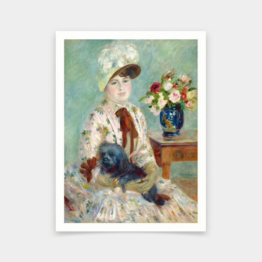 Pierre-Auguste Renoir,Mlle Charlotte Berthier,art prints,Vintage art,canvas wall art,famous art prints,q631