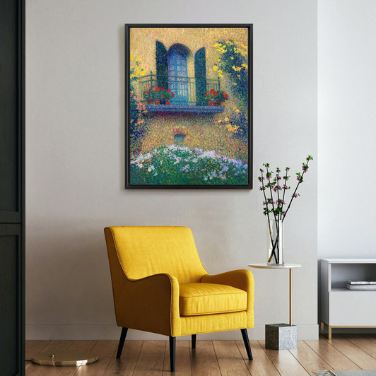 Henri Martin,The balcony of Jaurès,large wall art,framed wall art,canvas wall art,large canvas,M5978