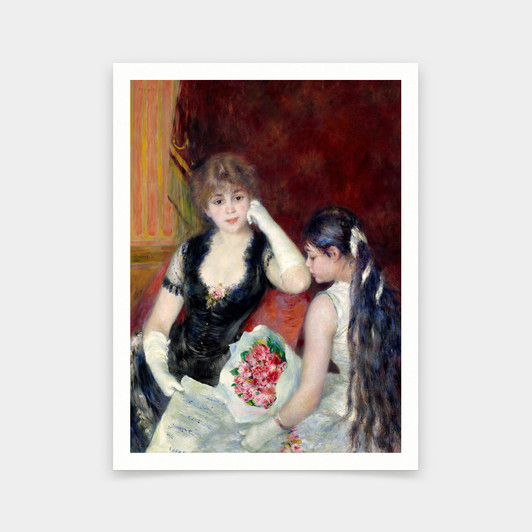 Pierre-auguste Renoir,a Box At The Theater (at The Concert),art prints,Vintage art,canvas wall art,famous art prints,q614