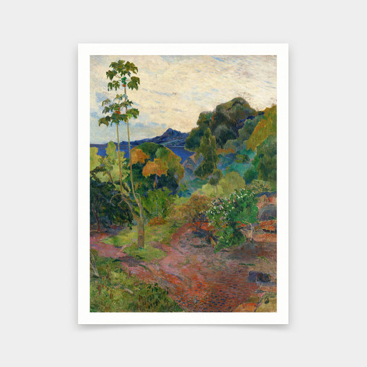 Paul Gauguin,Martinique Landscape ,1887,art prints,Vintage art,canvas wall art,famous art prints,q596