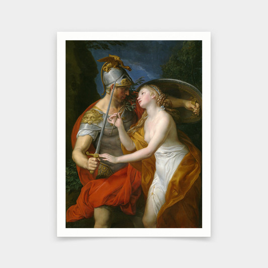 Pompeo Girolamo Batoni,Allegory of Peace and War,art prints,Vintage art,canvas wall art,famous art prints,V6649