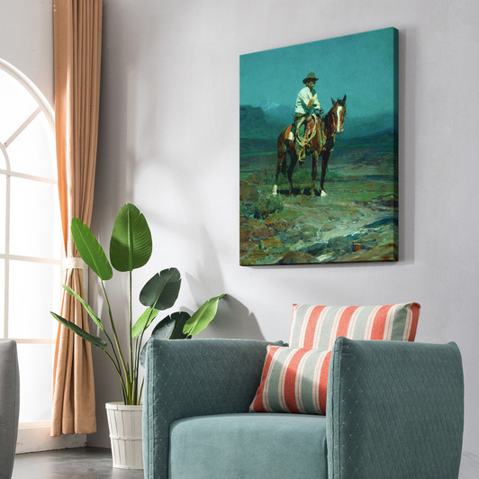 Frank Tenney Johnson,Frank Ellis of the SMS,large wall art,framed wall art,canvas wall art,large canvas,M5718