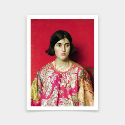 Thomas Cooper Gotch,The Exile - Heavy is the Price I Paid for Love,art prints,Vintage art,canvas wall art,famous art prints,V6785