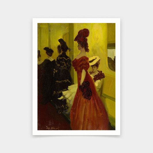 Tony Minartz,Theatre Box,Spectatresses,art prints,Vintage art,canvas wall art,famous art prints,V6809