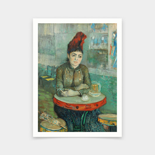 Vincent van Gogh,In the Café Agostina Segatori in Le Tambourin,art prints,Vintage art,canvas wall art,famous art prints,V6829