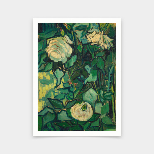 Vincent van Gogh,Roses,art prints,Vintage art,canvas wall art,famous art prints,V6837