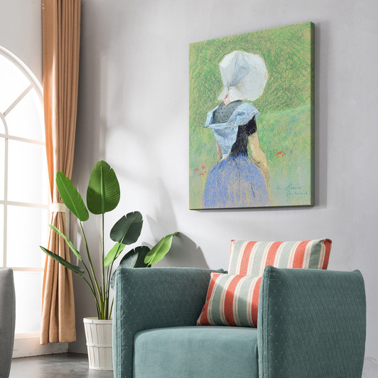 Emile Claus,A Young Girl from Zeeland,large wall art,framed wall art,canvas wall art,large canvas,M5619