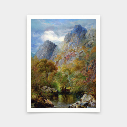 William Widgery,Sharpitor Rocks,art prints,Vintage art,canvas wall art,famous art prints,V6902