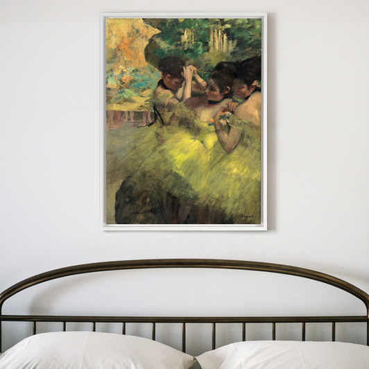 Edgar Degas,Yellow Dancers,In the Wings,large wall art,framed wall art,canvas wall art,large canvas,M5564