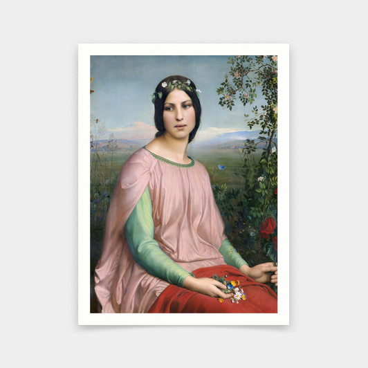 Louis Janmot,Flower of the Fields,art prints,Vintage art,canvas wall art,famous art prints,q547