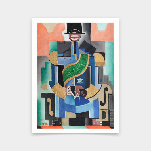 Josef Čapek,African King,art prints,Vintage art,canvas wall art,famous art prints,q535