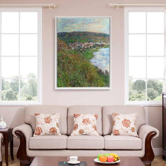 Claude Monet,View of Vétheuil,large wall art,framed wall art,canvas wall art,large canvas,M5517