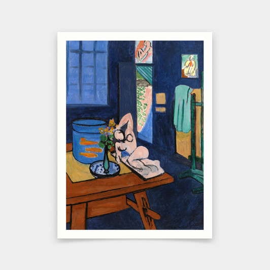 Henri Matisse,Studio with Goldfish (L'Atelier aux poissons rouges) 1912,art prints,Vintage art,canvas wall art,famous art prints,q493