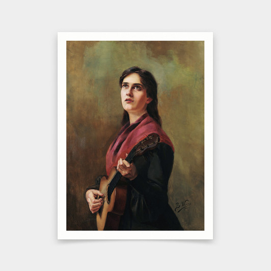 Berthe Worms,Canção sentimental,art prints,Vintage art,canvas wall art,famous art prints,q393