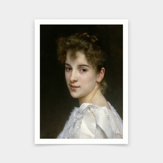 William-Adolphe Bouguereau,Portrait Of Gabrielle Cot,art prints,Vintage art,canvas wall art,famous art prints,V6907