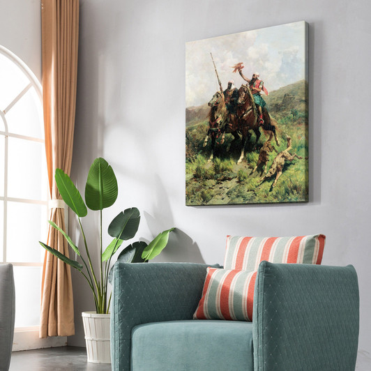 Alberto Pasini,Arabs with a Falcon,large wall art,framed wall art,canvas wall art,large canvas, M5246