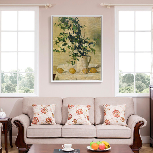 Alberic Coppieters,Flowers and Lemons,large wall art,framed wall art,canvas wall art,large canvas,M5235