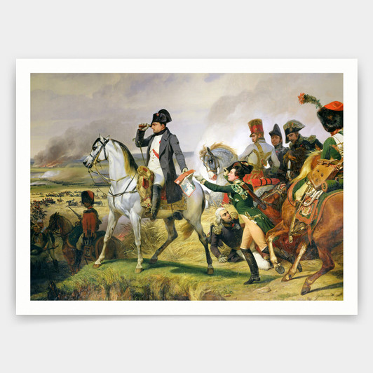 Emile Jean Horace Vernet,The Battle Of Wagram,art prints,Vintage art,canvas wall art,famous art prints,V3637