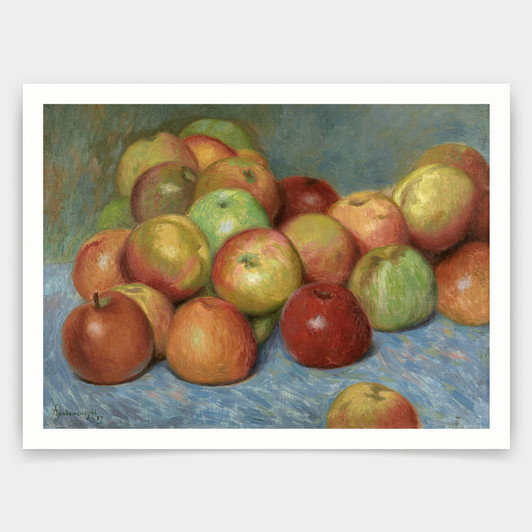 Federico Zandomeneghi,Apples,Kitchen wall art, fruit still life,art prints,Vintage art,canvas wall art,famous art prints,V3699