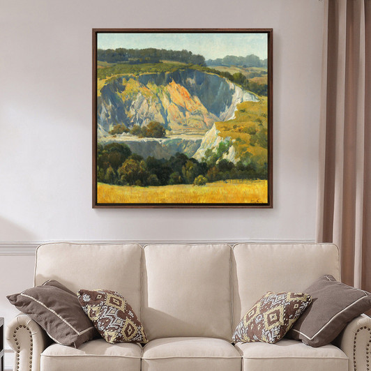 Percy Gray,An Old Quarry,Mountain landscape,canvas print,canvas art,canvas wall art,large wall art,framed wall art,p2746