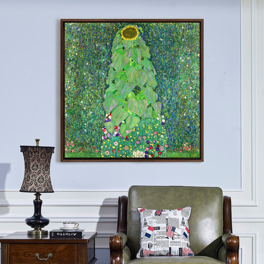 Gustav Klimt,Sunflower,Sunflowers in the garden,canvas print,canvas art,canvas wall art,large wall art,framed wall art,p2708