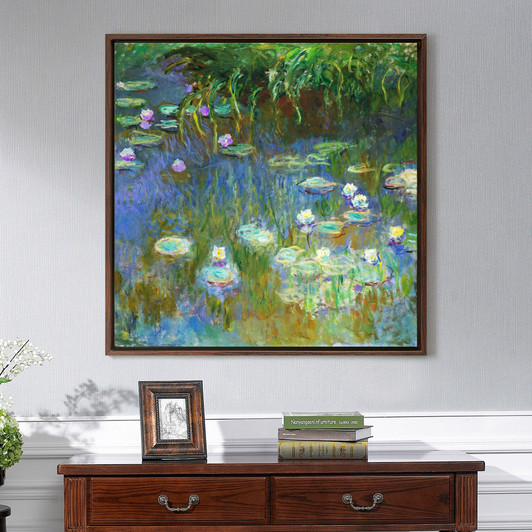 Claude Monet,Water Lilies,canvas print,canvas art,canvas wall art,large wall art,framed wall art,p2644