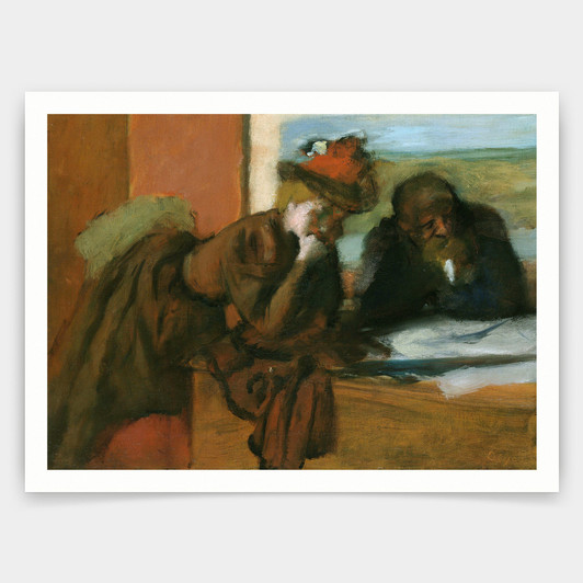 Edgar Degas,The Conversation,art prints,Vintage art,canvas wall art,famous art prints,V3527