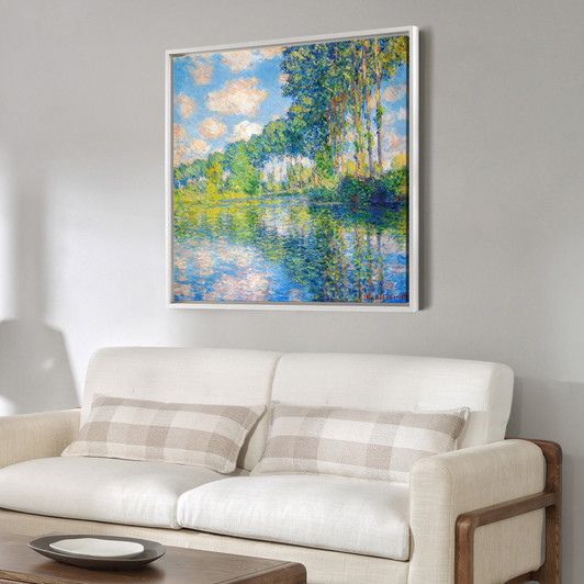 Claude Monet,Poplars on the Epte,Poplar trees by the river,canvas print,canvas art,canvas wall art,large wall art,framed wall art,p2633