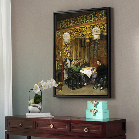 Theodore Wores,Chinese Restaurant,Chinatown Art,canvas print,canvas art,canvas wall art,large wall art,framed wall art,p2570