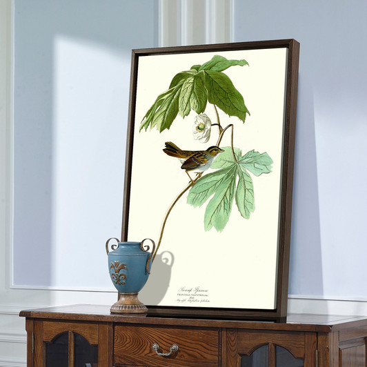 John James Audubon, Swamp Sparrow,The Birds of America,canvas print,canvas art,canvas wall art,large wall art,framed wall art,p2476