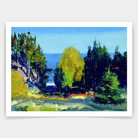 George Bellows,The Grove, Monhegan, 1911,art prints,Vintage art,canvas wall art,famous art prints,V3849