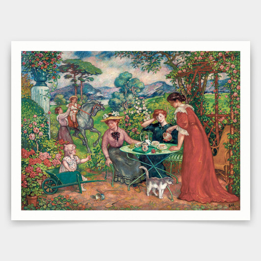 Georges Despagnat,The peaceful day,art prints,Vintage art,canvas wall art,famous art prints,V3915