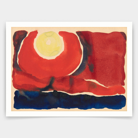Georgia O'Keeffe,Evening Star No. VI, 1917,art prints,Vintage art,canvas wall art,famous art prints,V3924