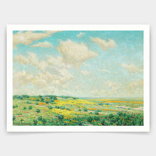 Granville Redmond,Antelope Valley,art prints,Vintage art,canvas wall art,famous art prints,V3955