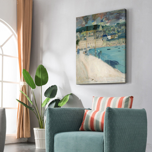 Sir James Guthrie,Oban,Port Scenery,,Canvas Print,Canvas Art,Canvas Wall Art,Large Wall Art,Framed Wall Art,P664