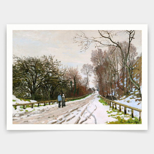 Claude Monet,Road toward the Farm Saint-Simeon, Honfleur,art prints,Vintage art,canvas wall art,famous art prints,V3431