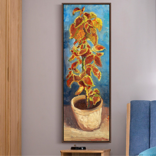 Vincent van Gogh,Flame Nettle in a Flowerpot,Vertical Narrow Art,large wall art,framed wall art,canvas wall art,M778