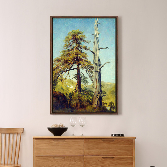 August Cappelen, Study of Trees,Dead Tree Art,canvas print,canvas art,canvas wall art,large wall art,framed wall art,p2176