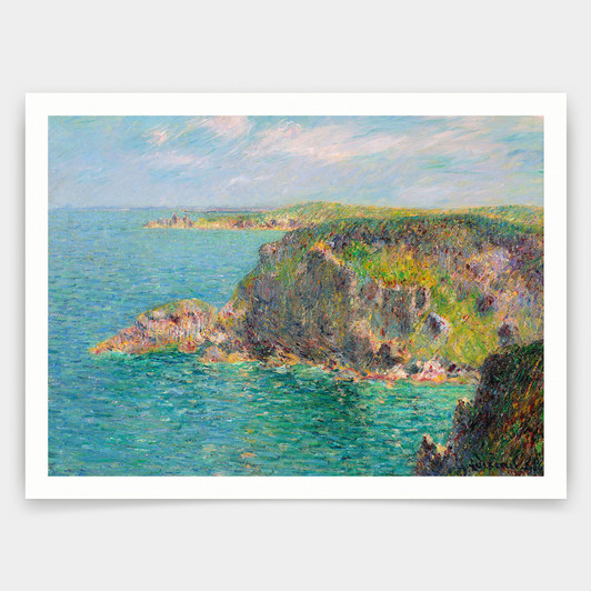 Gustave Loiseau,Rocher la Teignouse, Cap Frehel,art prints,Vintage art,canvas wall art,famous art prints,V4023