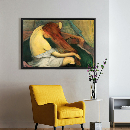 Władysław Ślewiński,Woman Combing her Hair,canvas print,canvas art,canvas wall art,large wall art,framed wall art,p2156
