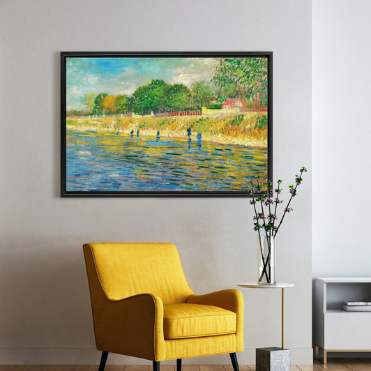 Vincent van Gogh, Bank of the Seine,canvas print,canvas art,canvas wall art,large wall art,framed wall art,p2122