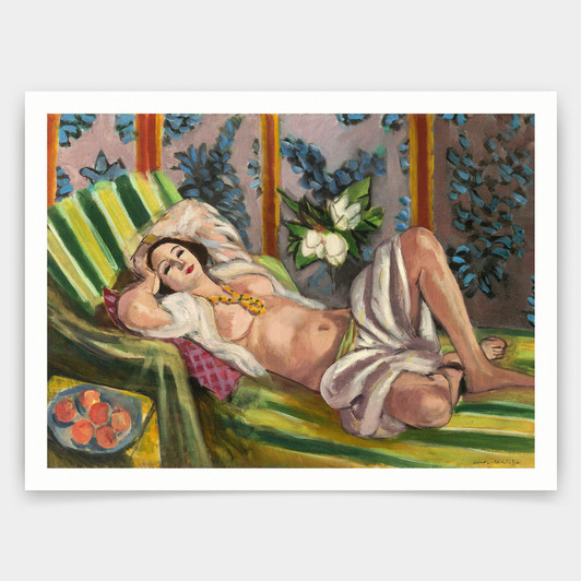 Henri Matisse,Odalisque couchée aux magnolias,art prints,Vintage art,canvas wall art,famous art prints,V4116