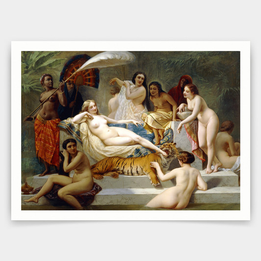 Henri Pierre Picou,Odalisque,a concubine in a harem,art prints,Vintage art,canvas wall art,famous art prints,V4122