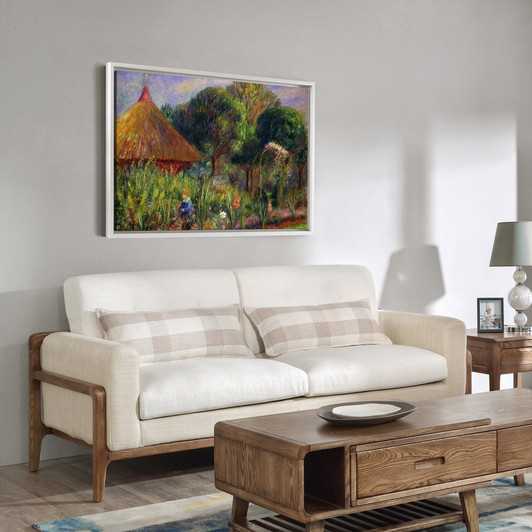 William James Glackens,Lenna by a Summer House,large wall art,framed wall art,canvas wall art,large canvas,M5165