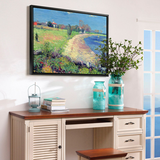 William James Glackens,Curving Beach,large wall art,framed wall art,canvas wall art,large canvas,M5163